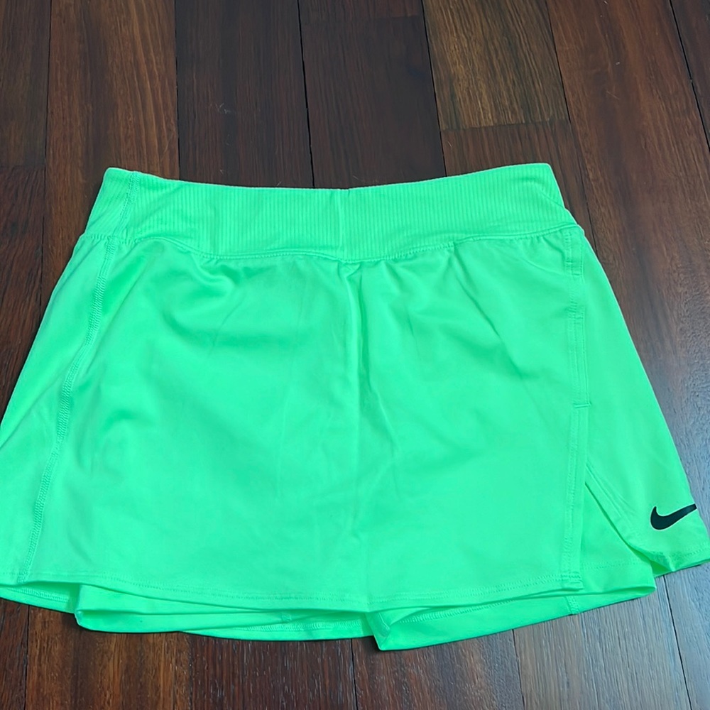 Nike Neon Dri-Fit Tennis Skirt (lime)